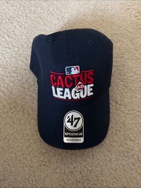 47 Navy Cap with Red and White Cactus League Embroidery